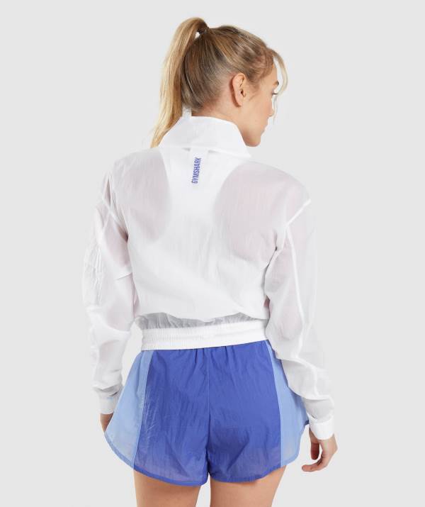 Damske Bundy Gymshark Pulse Woven Biele | JZ0874239